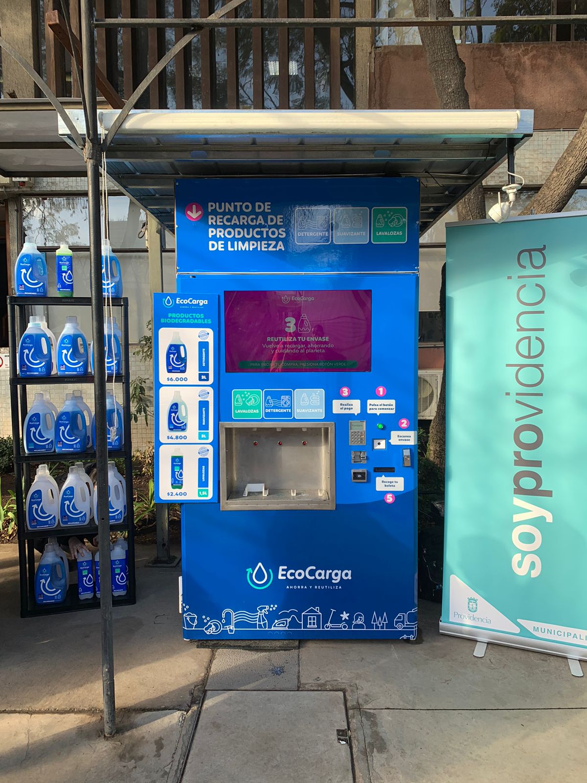 EcoCarga Inauguró nuevo punto de recarga en Municipalidad de Providencia